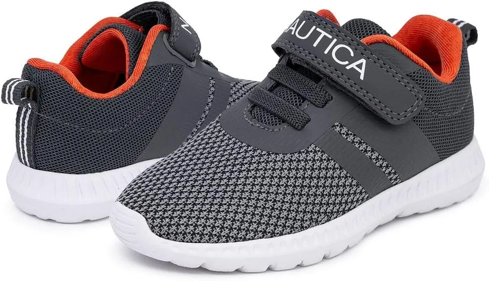 Nautica Kids Fashion Sneaker Athletic Running Shoe with One Strap |Boys - Girls|(Toddler/Little Kid)