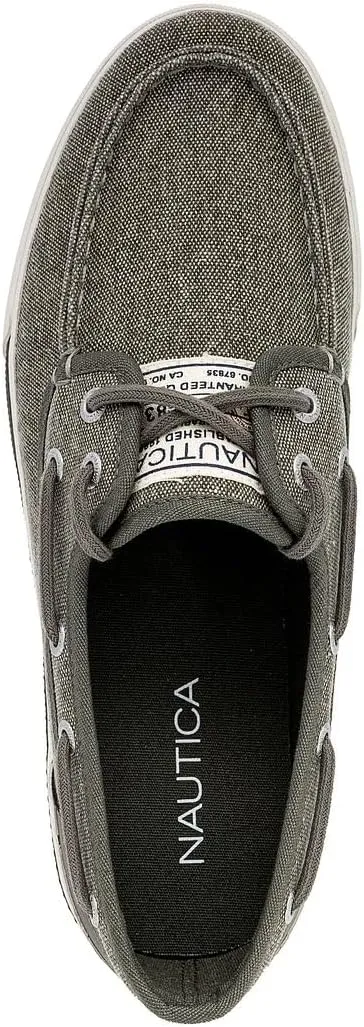 Nautica Men's Casual Boat Shoes, Moc-Toe Loafers with Cushioned Insole, Deck Fashion Sneaker