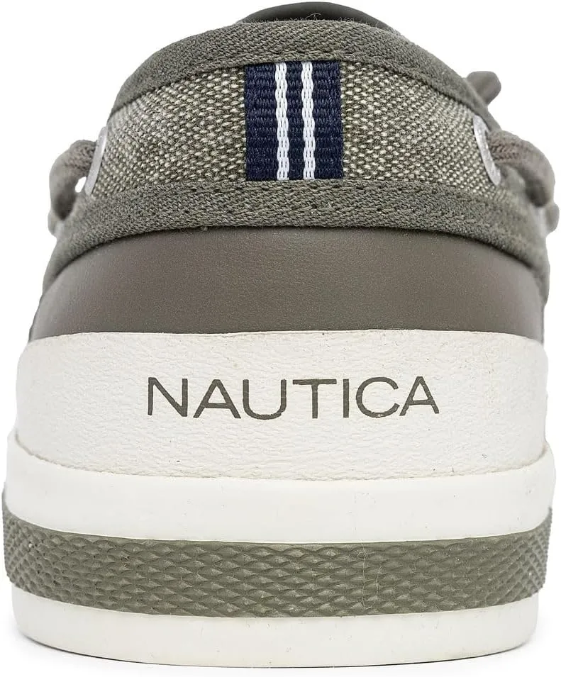 Nautica Men's Casual Boat Shoes, Moc-Toe Loafers with Cushioned Insole, Deck Fashion Sneaker
