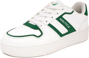 Nautica Women’s Lace-Up Fashion Sneakers – Low-Top Casual Walking & Tennis Shoes with Platform or Regular Heel