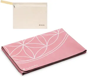 Navaris Foldable Yoga Mat for Travel - 1/16" (1.5mm) Thick Exercise Mat for Pilates, Workout, Gym, Fitness - Non-Slip Folding Portable Mat
