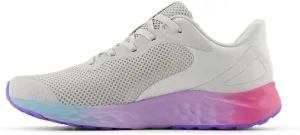 New Balance KIds Arishi Fresh Foam v4 Sneaker, GREY MATTER/MID CENTURY PINK/LILAC GLO, 3.5 XW Big Kid (8-12 Years)
