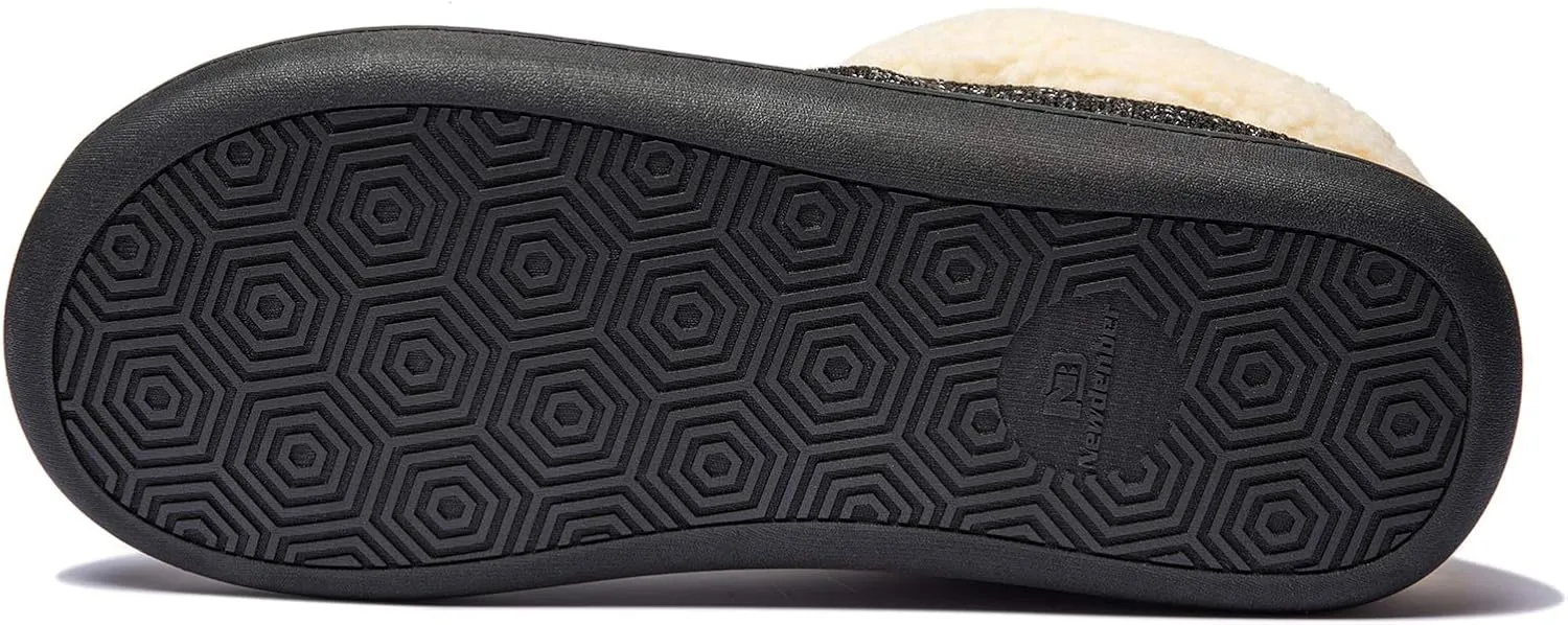 NewDenBer Men's Cozy Memory Foam Slippers Soft Slip on Indoor Outdoor Clog House Shoes