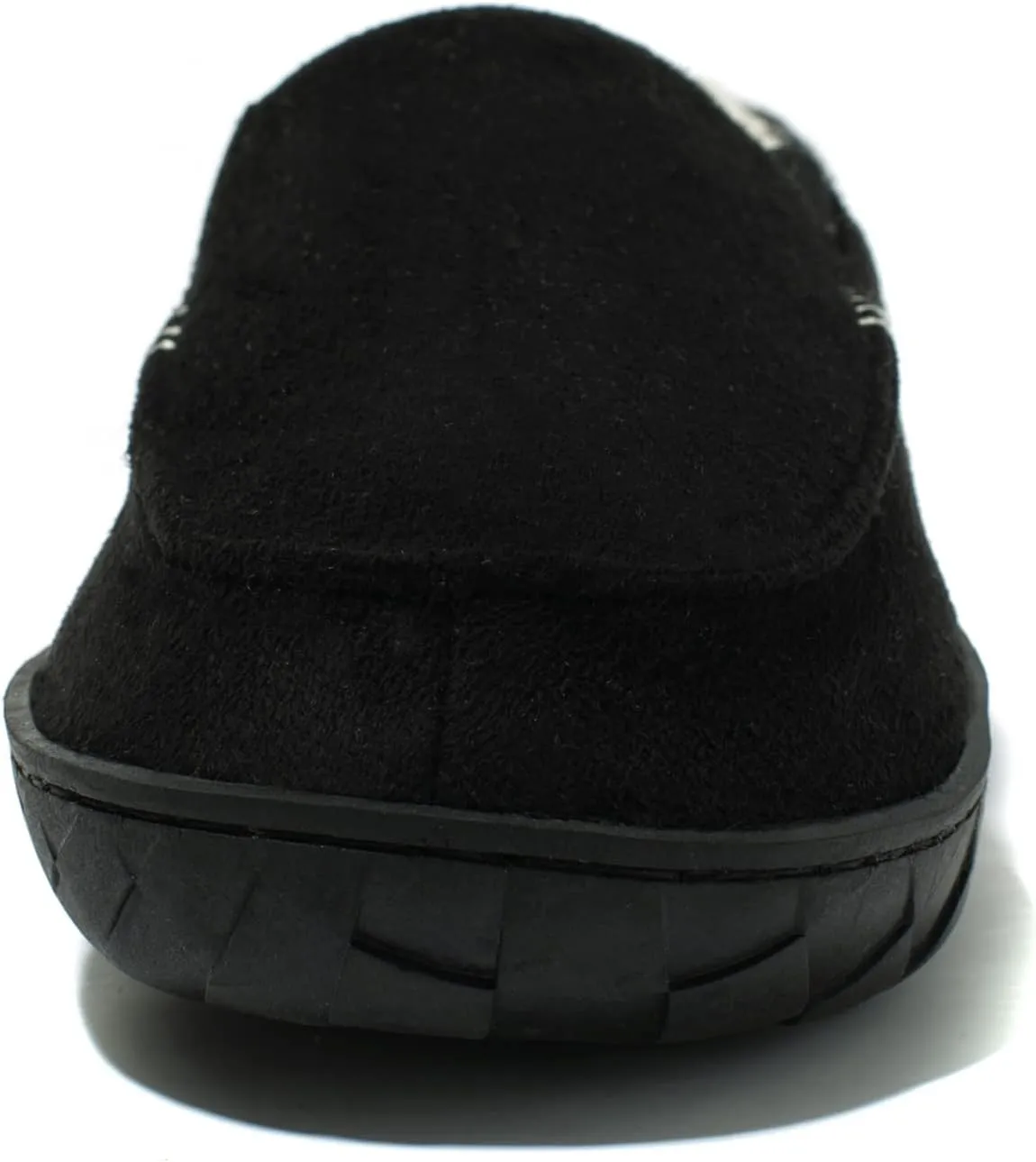 NewDenBer Men's Moccasin Slippers Warm Memory Foam Suede Soft Plush Lined Slip on Indoor Outdoor House Shoes