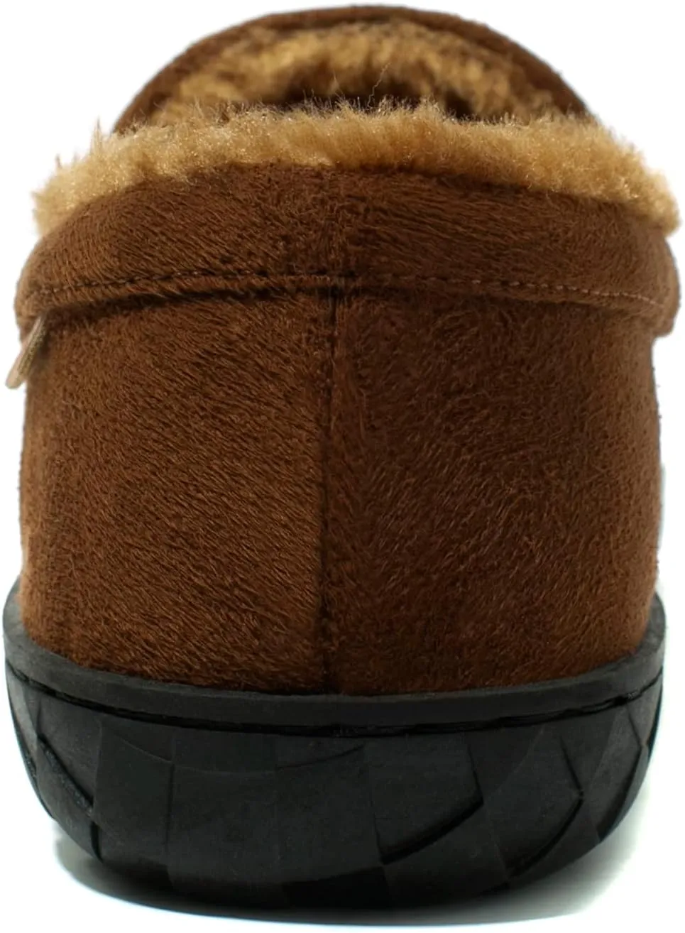 NewDenBer Men's Moccasin Slippers Warm Memory Foam Suede Soft Plush Lined Slip on Indoor Outdoor House Shoes