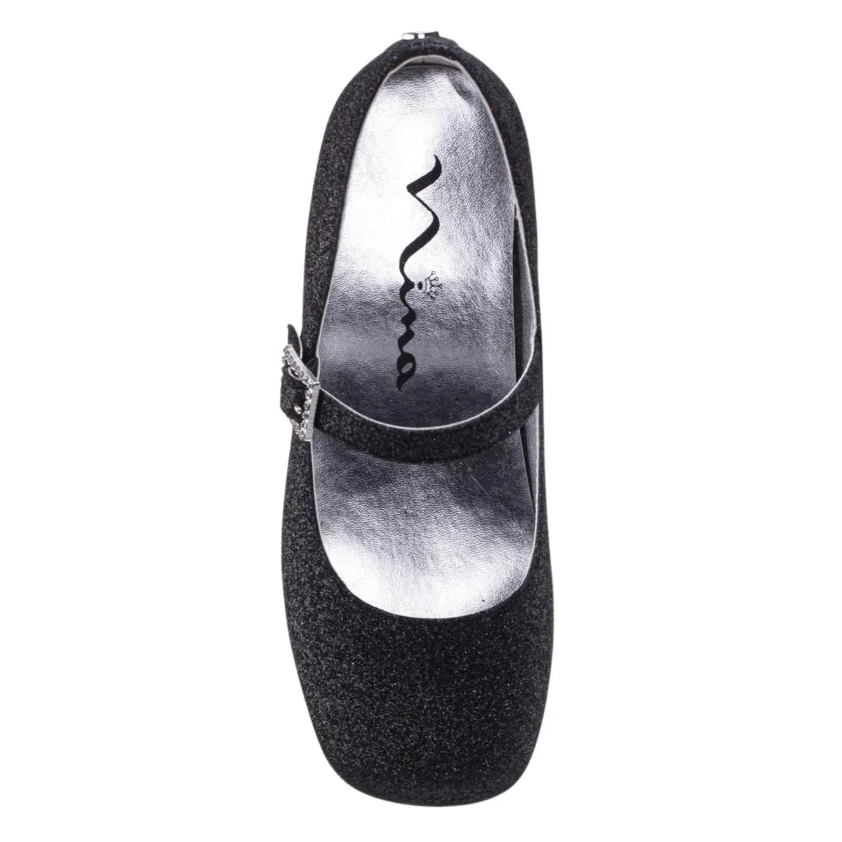 Nina Girl's Mila Black Glitter