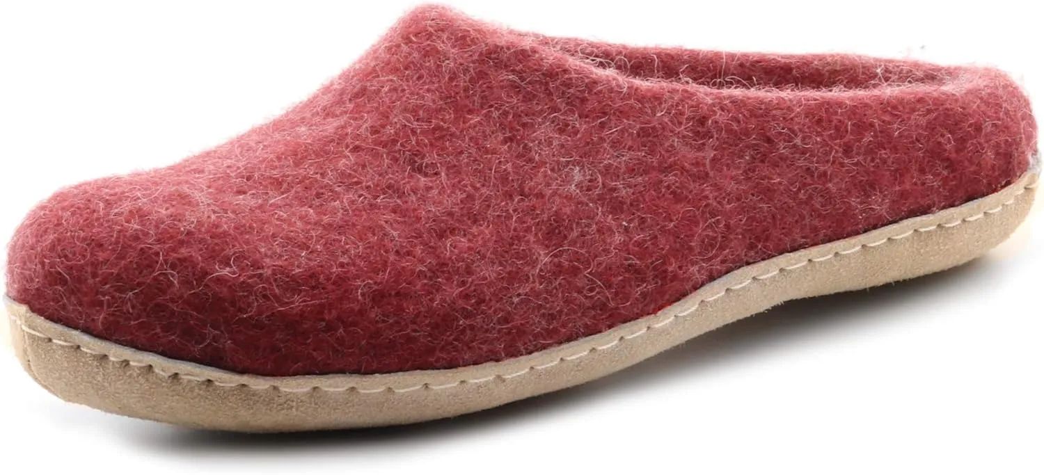 Nootkas Women's Felted Merino Wool 'Astoria' Mule House Slipper