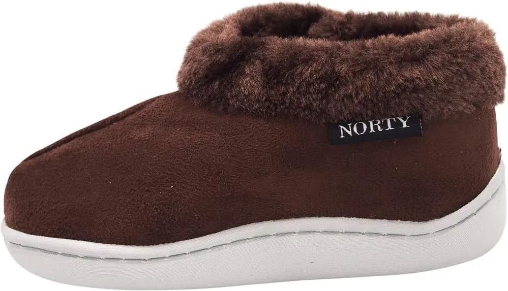 NORTY - Toddler Little Kid Big Kid Girls Fleece Memory Foam Slip On Indoor Slippers