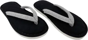 ofoot Women's Cozy Cotton House Slippers Thong Flip Flops Memory Foam Insole Open Toe Indoor Slip On Shoes