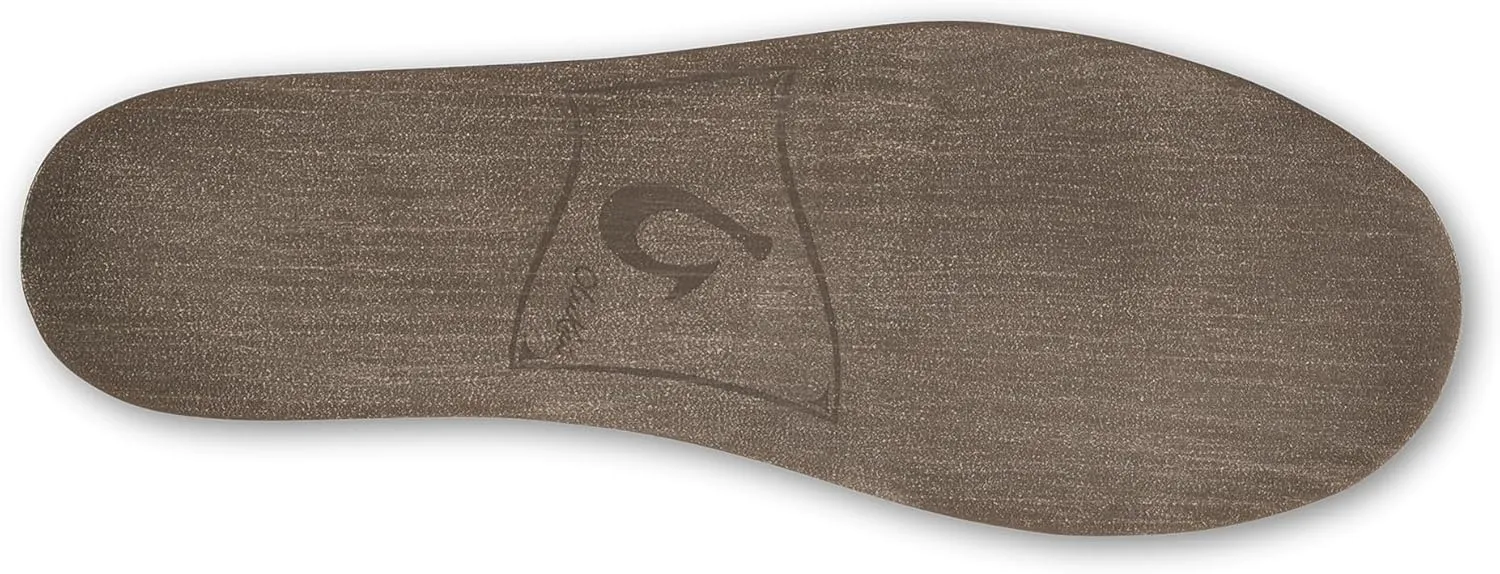 OLUKAI Nohea Hulu Women's Slippers, Soft & Comfortable Slippers with Fleece Lining, Wool Blend Footbed & Drop-In Heel Design
