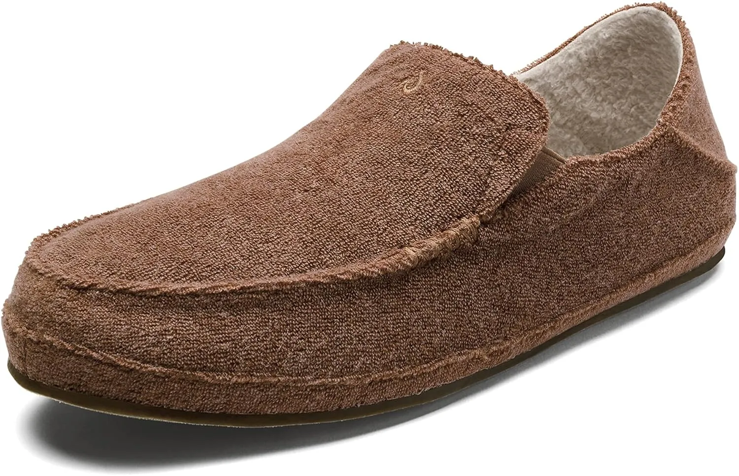 OLUKAI Nohea Hulu Women's Slippers, Soft & Comfortable Slippers with Fleece Lining, Wool Blend Footbed & Drop-In Heel Design