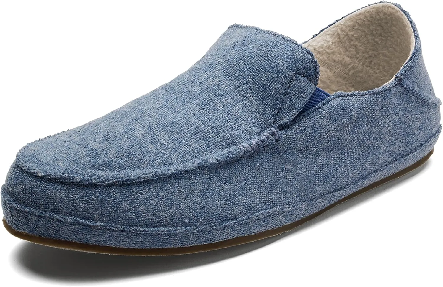 OLUKAI Nohea Hulu Women's Slippers, Soft & Comfortable Slippers with Fleece Lining, Wool Blend Footbed & Drop-In Heel Design