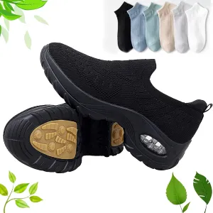 Orthoture Womens Shoes,Arch Support Non Slip Orthoture Shoes,Air Cushion Slip-On Walking Shoes