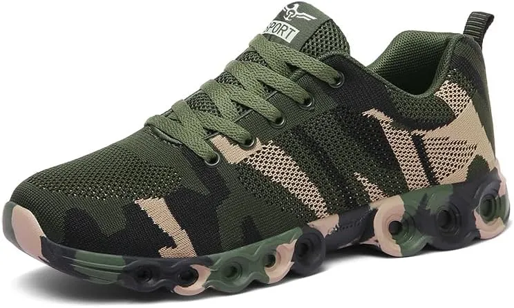 Outdoor Camo Men Women Shoes Camouflage Running Non Slip Training Sports Rock Climbing Camping Hiking Sneaker Footwear