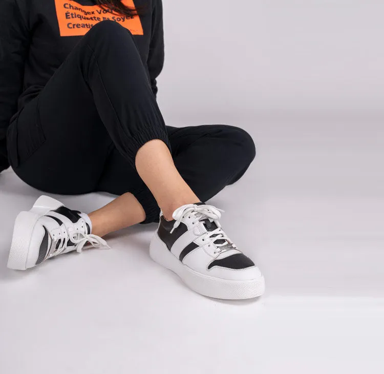 oval white & black