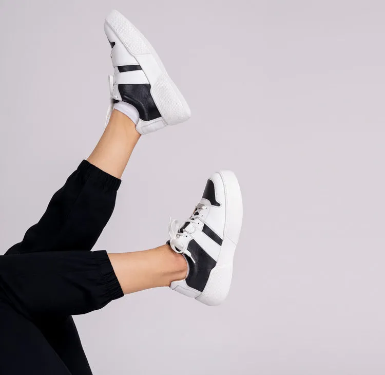 oval white & black