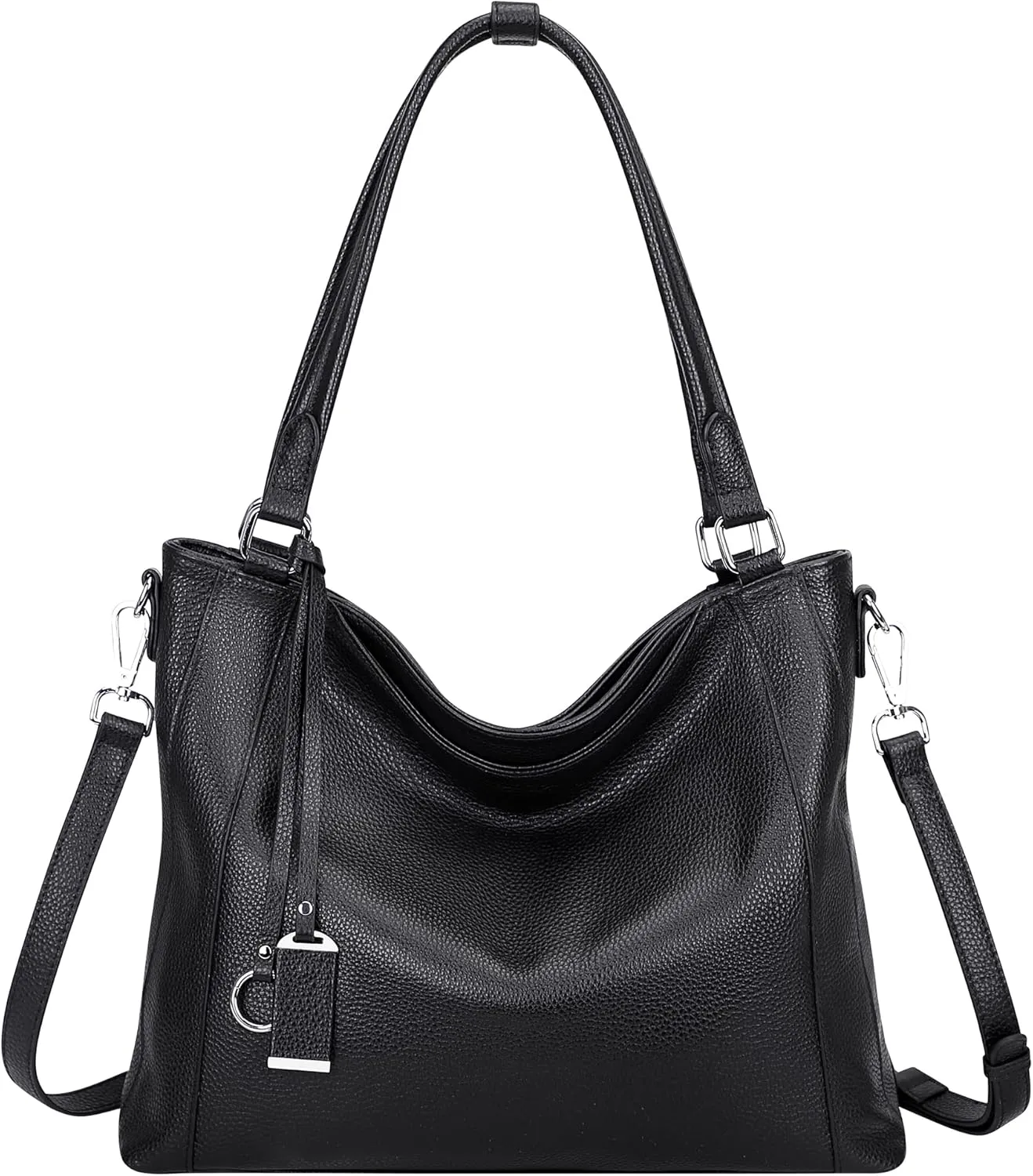 Over Earth Soft Leather Handbags for Women Shoulder Hobo Bag Large Tote Crossbody Bags