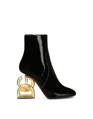 Patent leather ankle boots with DG Pop heel