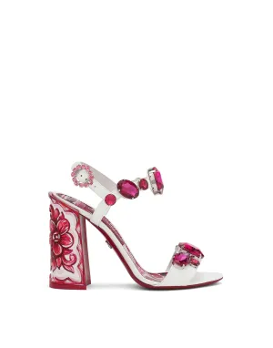Patent leather sandals