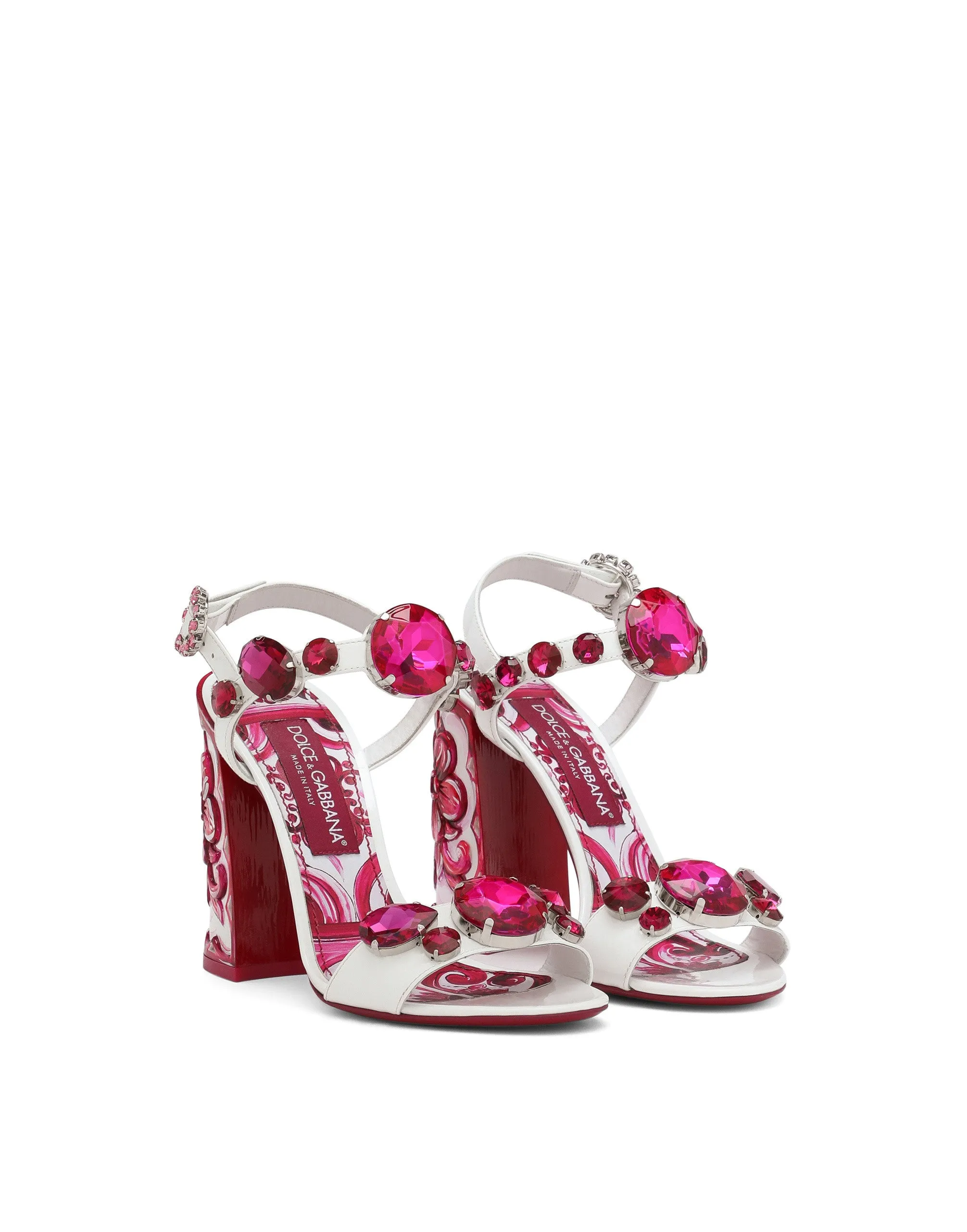 Patent leather sandals