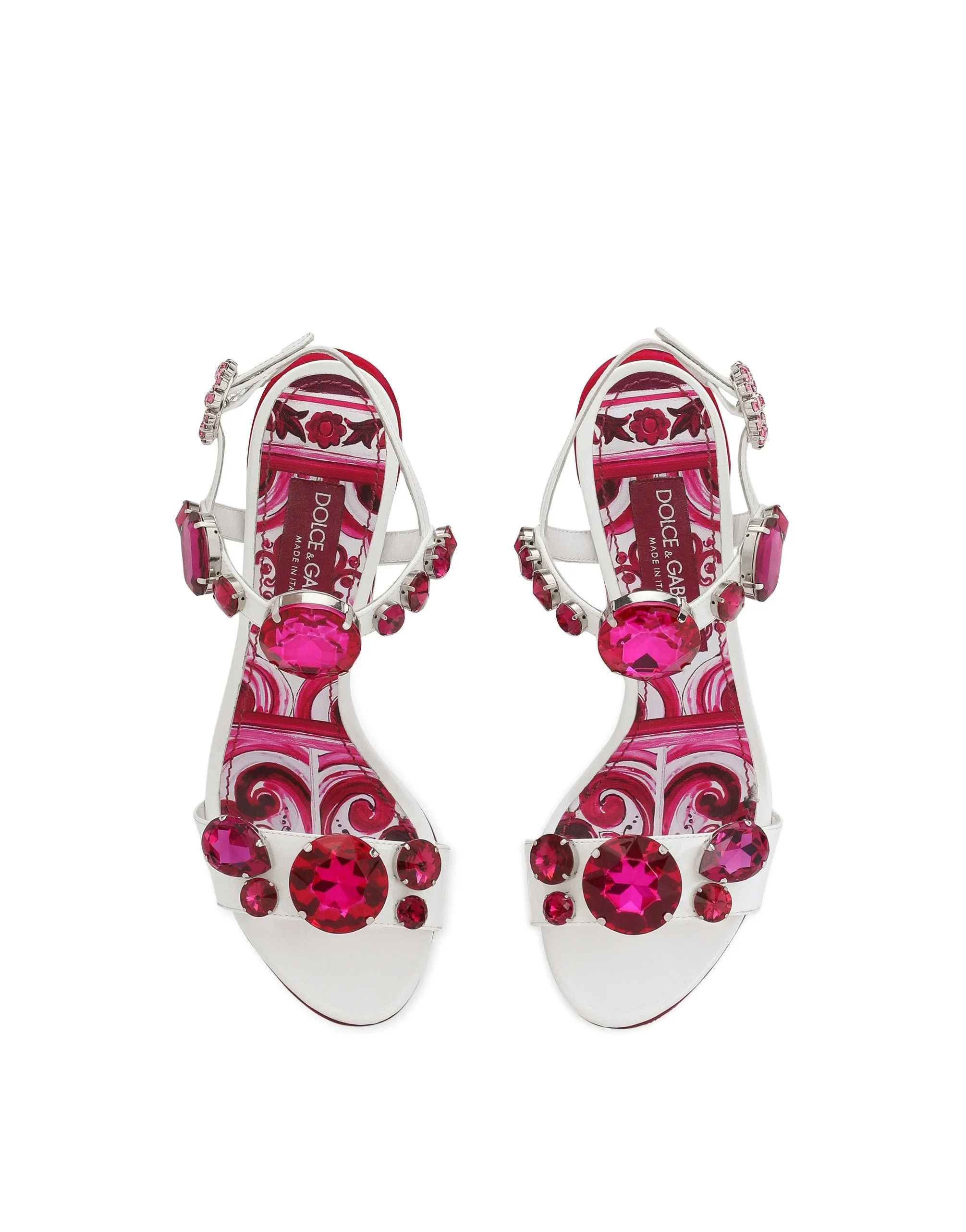 Patent leather sandals