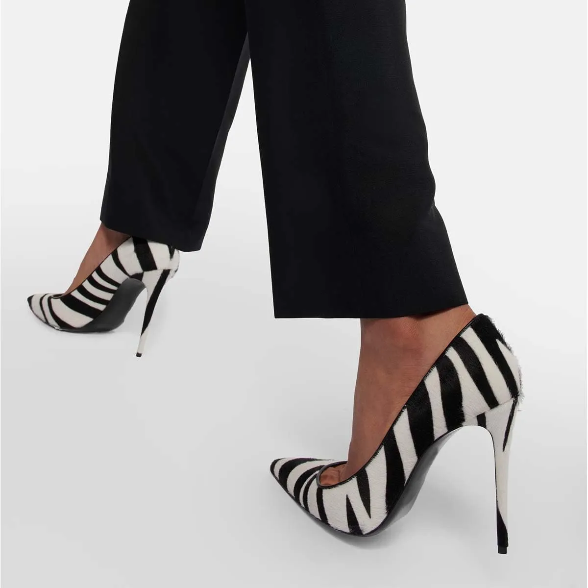 Pazzion Women's Sleek Closed Pointed Toe High Heel Pumps Fashion Slip On Thin Heeled Shoes for Outdoor Shopping Prom Size 4-16 US