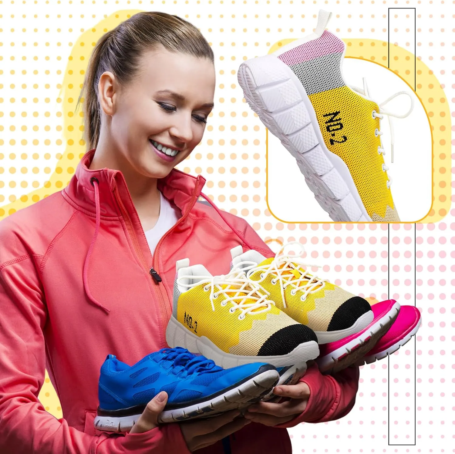Pencil Shoes for Women Lightweight Breathable Casual Soft Sole Mesh Shoes Slip-on Sneakers Back to School Teacher