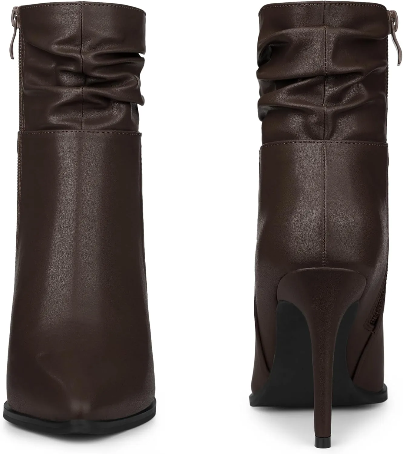 Perphy Slouch Pointed Toe Stiletto Heel Ankle Bootie Dressy Boots for Women
