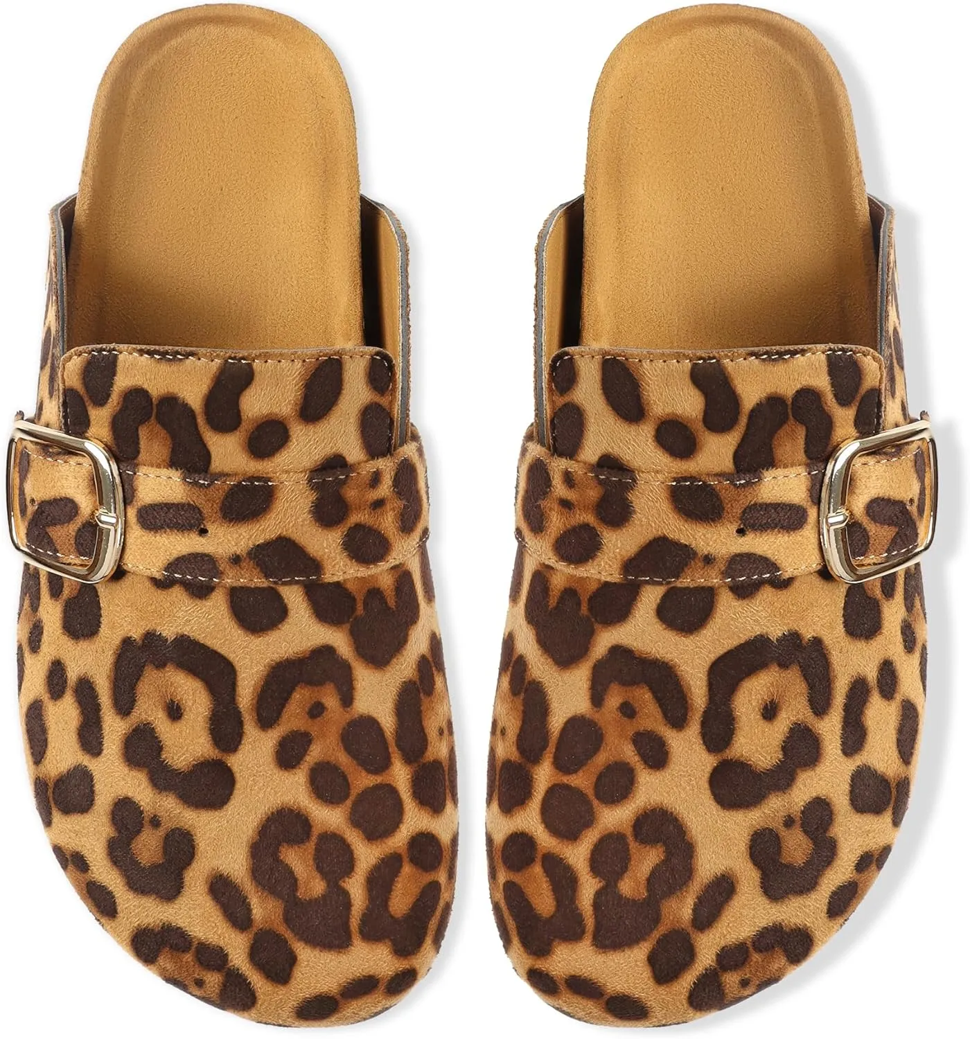 Platform Clogs for Women Footbed Sandals Comfort Platform with Arch Support Adjustable Buckle Slip On Clogs