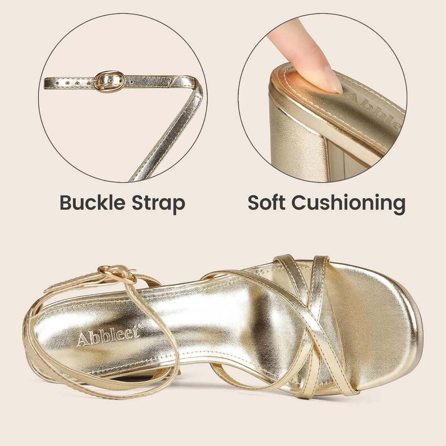 Platform Heels for Women Strappy Block Chunky High Heels Open Toe Ankle Strap Sandals Fashion Lace Up Wedding Party Evening Prom Dance Dress Shoes