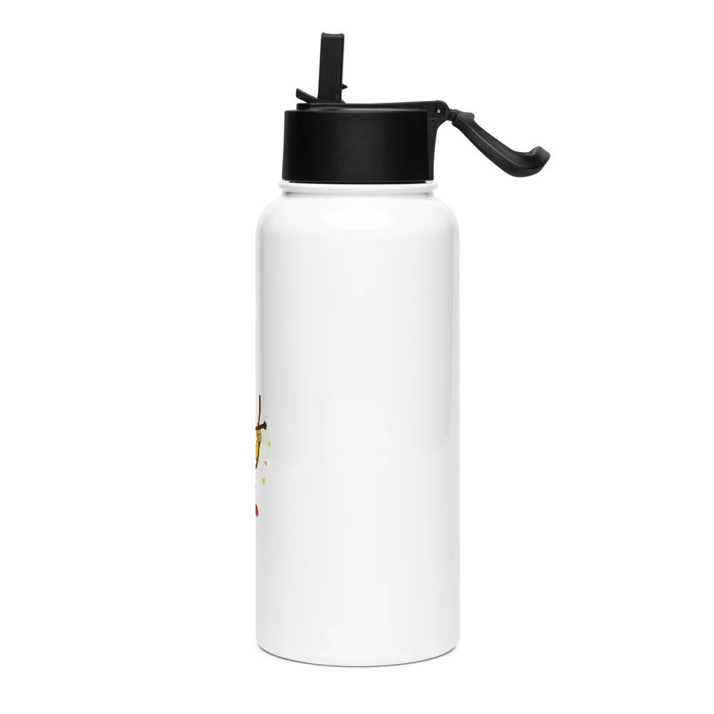 Playful Character Stainless Steel Water Bottle