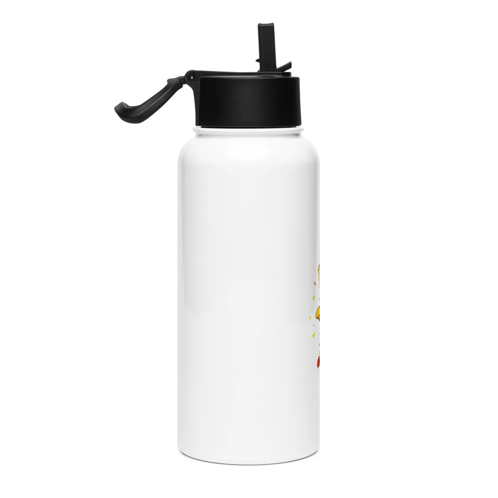Playful Character Stainless Steel Water Bottle