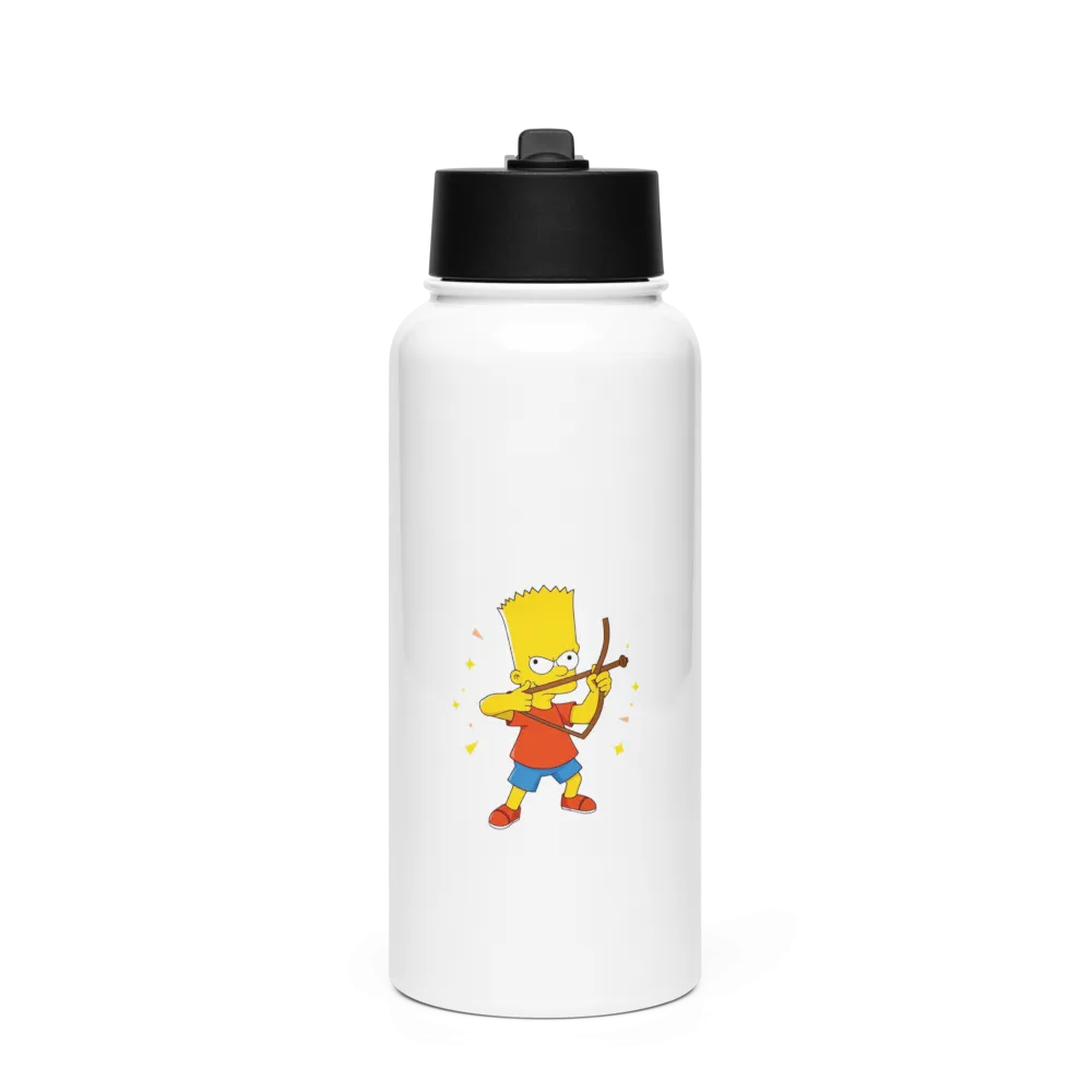 Playful Character Stainless Steel Water Bottle