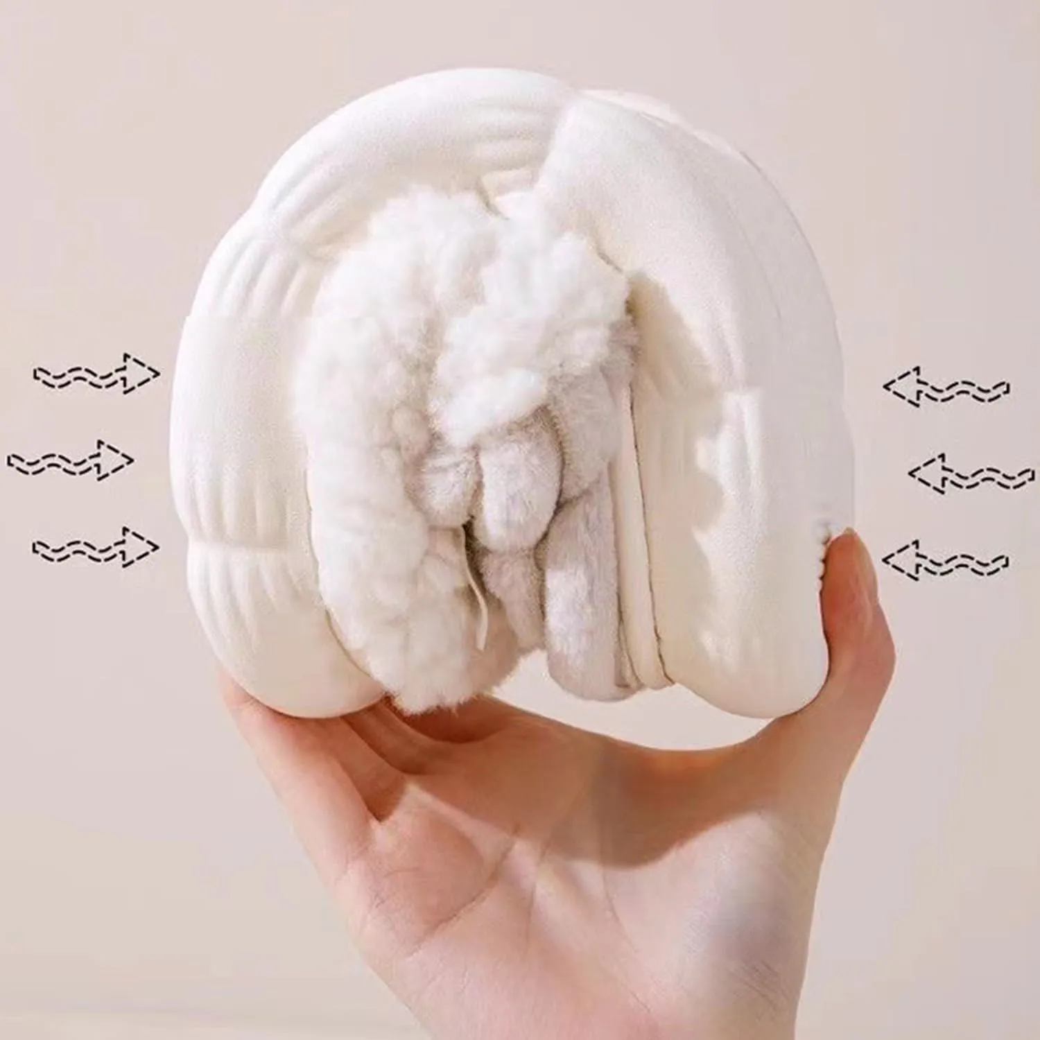 Plush Cute Bow Tie Slippers for Women Furry Comfy Non-Slip House Slippers Warm Funny Cozy Fluffy Kawaii Fuzzy Indoor