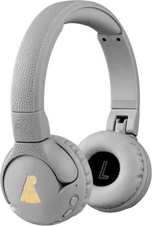 POGS Kids Bluetooth Wireless Headphones | The Gecko 2 | Foldable, Durable Headphones for Kids 3  | Volume Limited 85 dB, Microphone | On-Ear | Wireless Music-Sharing Function (rGrey)