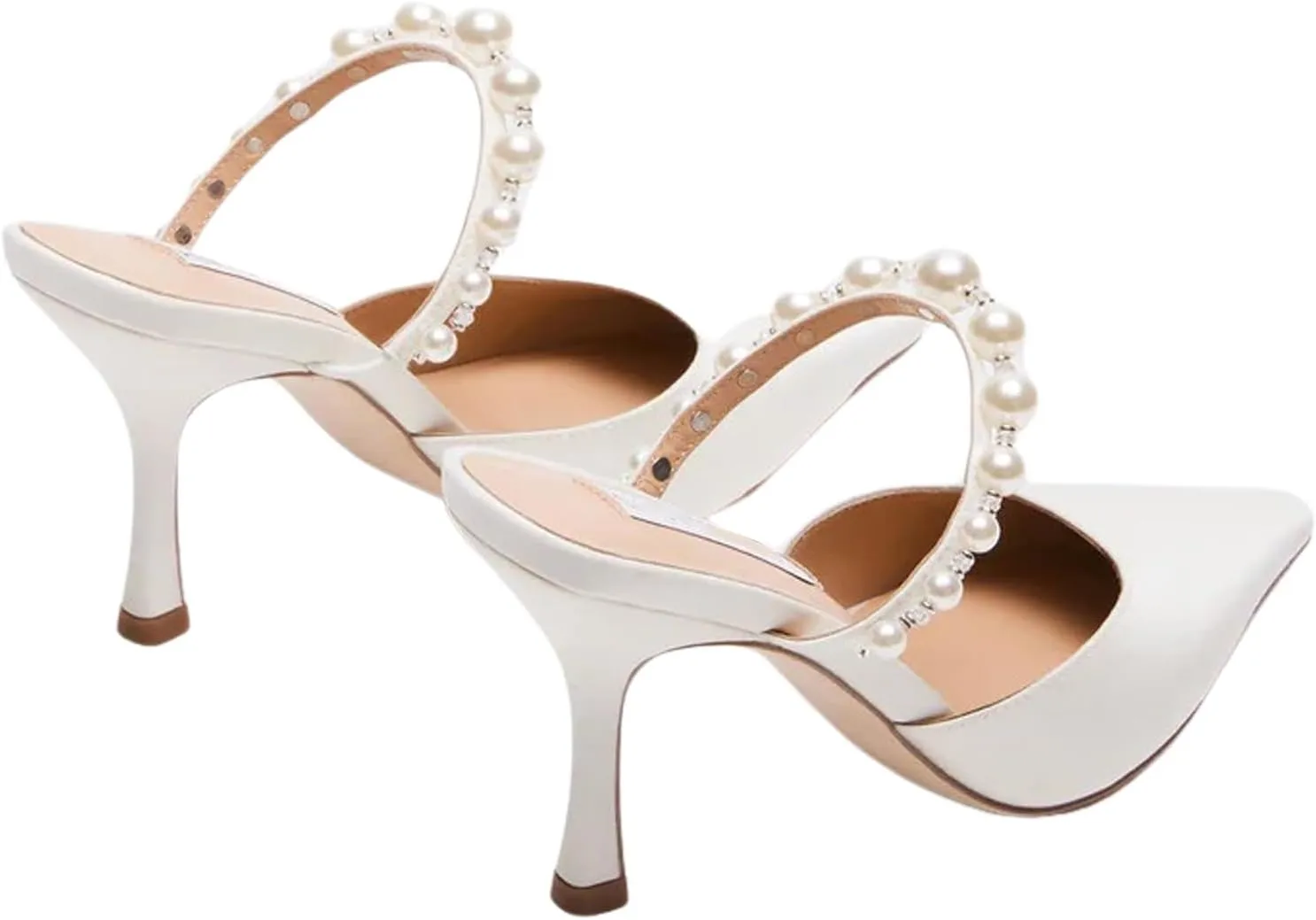 Pointy Toe Heels for Women with Stone Pattern Kitten Heel Pumps with Strap Slip on Elegant Fashionable Design Perfect for Party and Date
