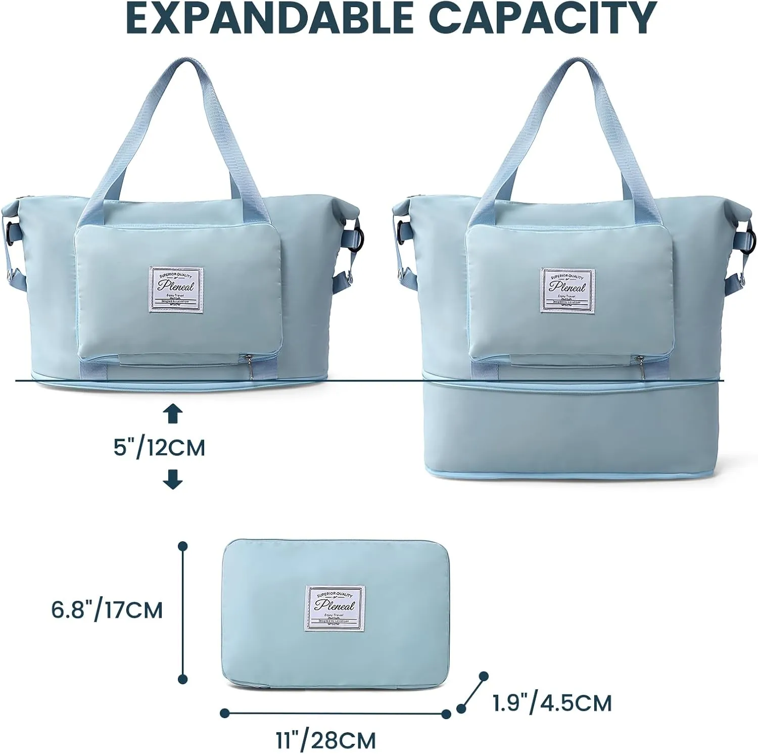 Pool Travel Duffle Bag - Overnight Shoulder Bag for Women, Waterproof Weekender Bag Carry On Tote Bags Sports Tote Gym Bag for Women