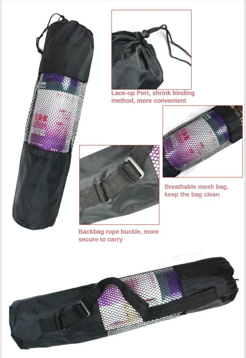 Portable Oxford Cloth Yoga Mat Bag, Adjustable & Foldable
