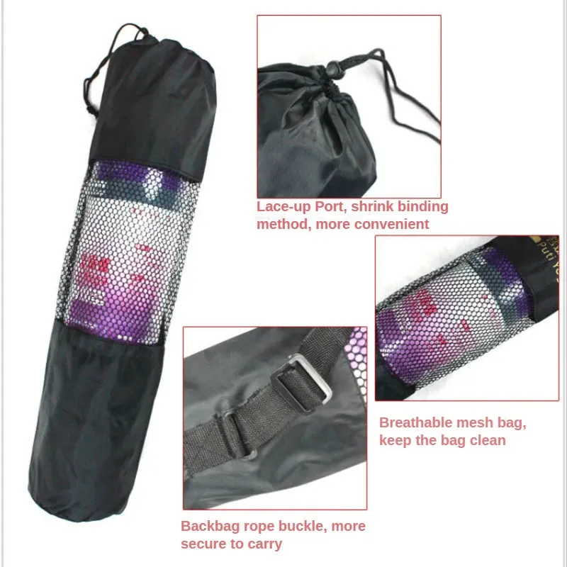 Portable Oxford Cloth Yoga Mat Bag, Adjustable & Foldable