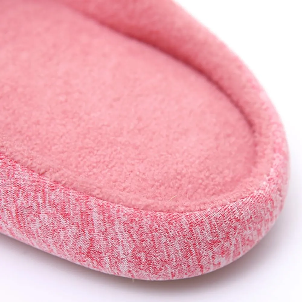 Premium Comfort All Seasons Cotton Blend Silent Cushion Sole Women's House Slippers Indoor Soft Home Slip On Shoes