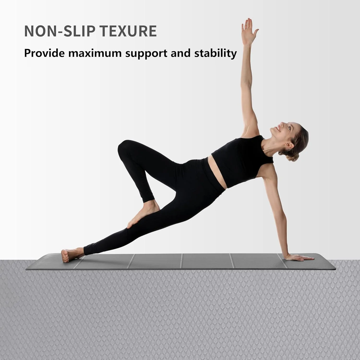 PROIRON Foldable 72“x24"x0.24”(6mm) TPE Yoga Mat,NOT PVC!!!-Folding Yoga Mat Thick for Home Workout & Travel, Eco-Friendly TPE Non Slip Yoga Mats with Storage Bag,Portable Yoga Mat for Home Gym, Pilates, Fitness,Stretching