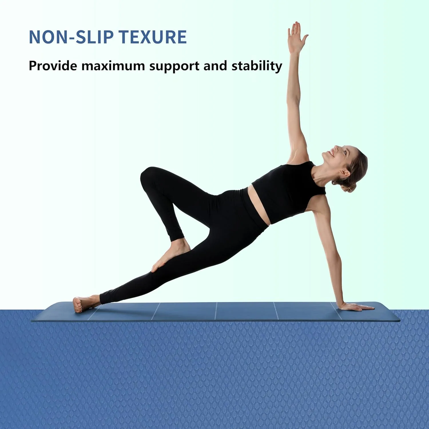 PROIRON Foldable 72“x24"x0.24”(6mm) TPE Yoga Mat,NOT PVC!!!-Folding Yoga Mat Thick for Home Workout & Travel, Eco-Friendly TPE Non Slip Yoga Mats with Storage Bag,Portable Yoga Mat for Home Gym, Pilates, Fitness,Stretching