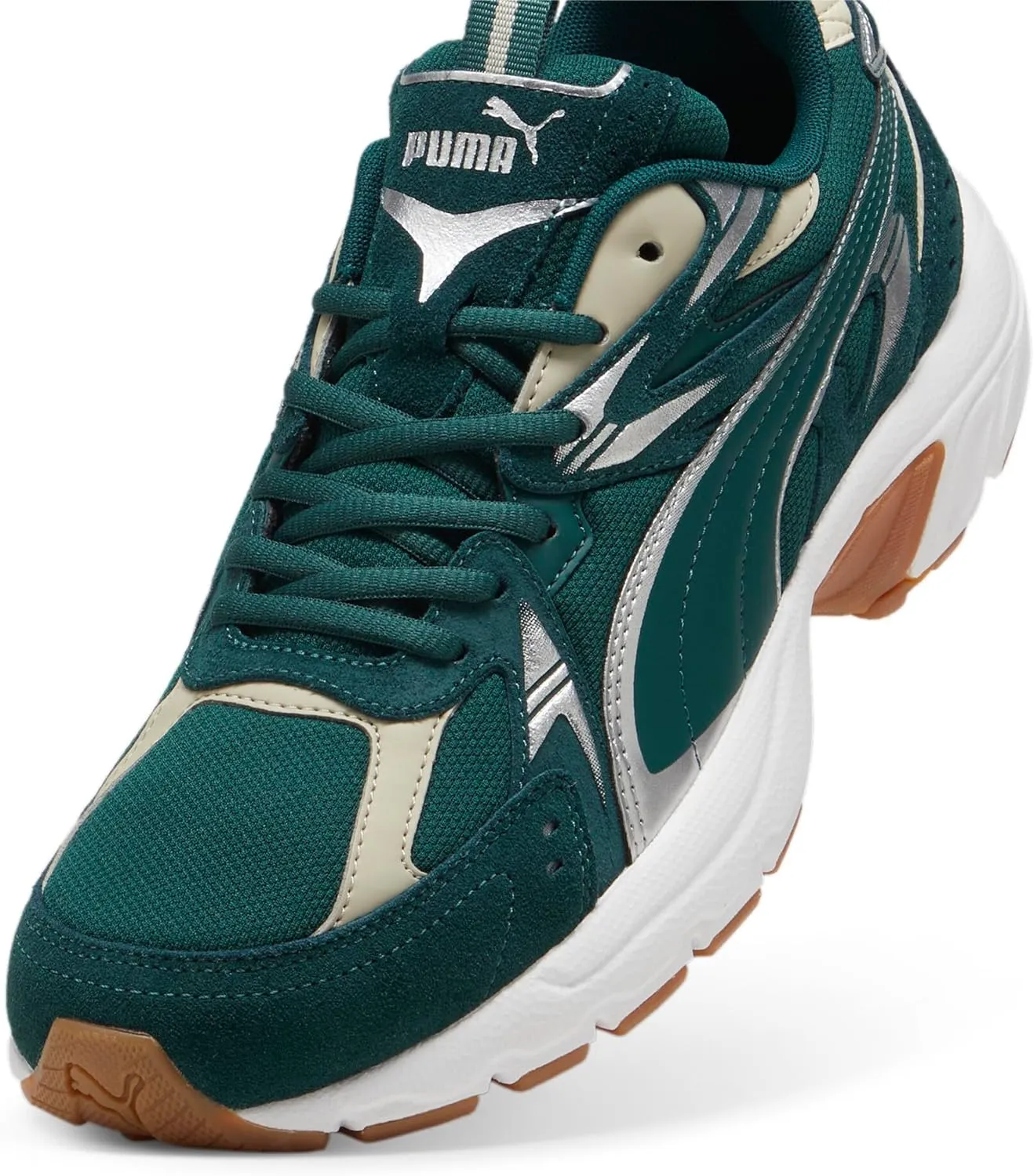 PUMA Men's Milenio Tech Shoes, Dark Myrtle-Alpine Snow, 14