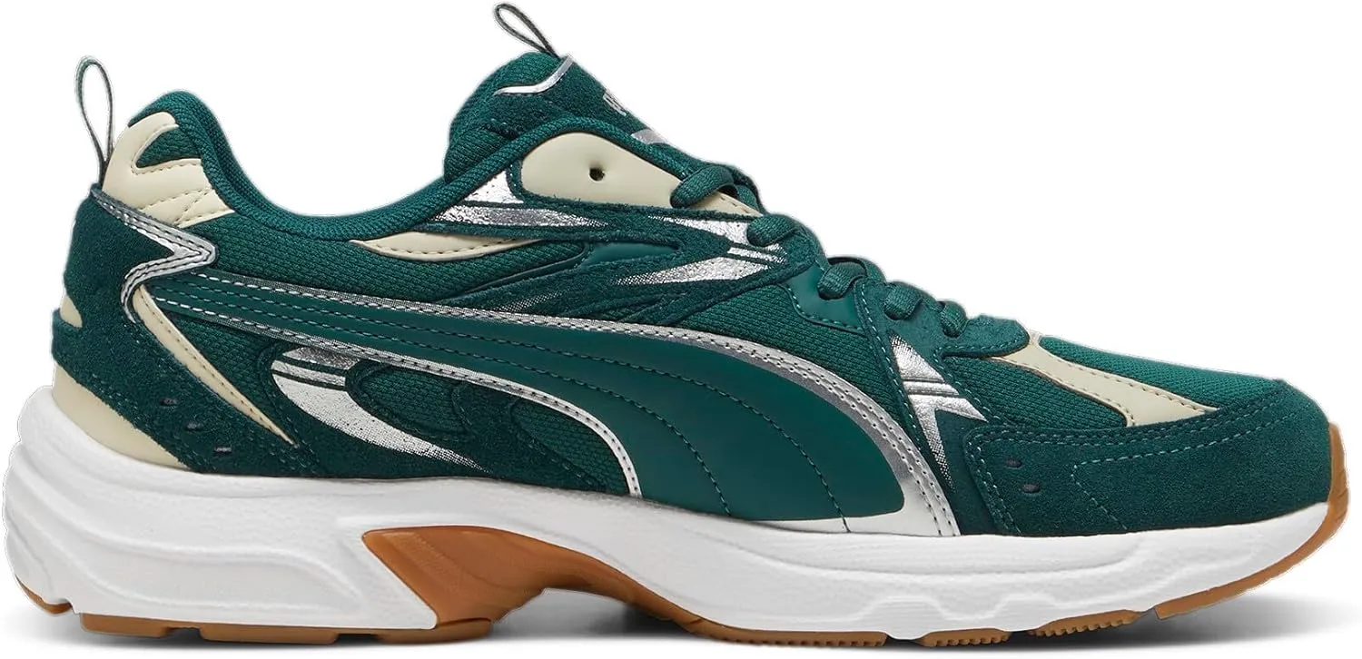 PUMA Men's Milenio Tech Shoes, Dark Myrtle-Alpine Snow, 14