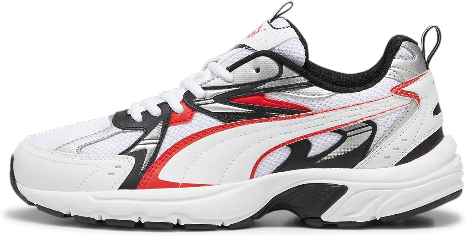 PUMA Men's Milenio Tech Shoes, Dark Myrtle-Alpine Snow, 14