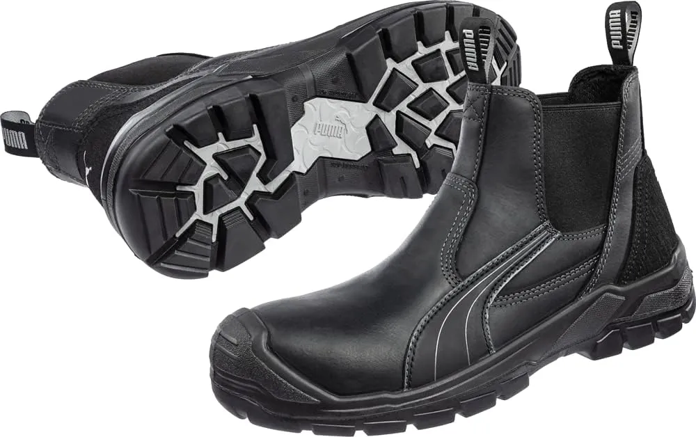 PUMA Men's Tanami Double Gore Black Soft Toe Mid Industrial Shoe