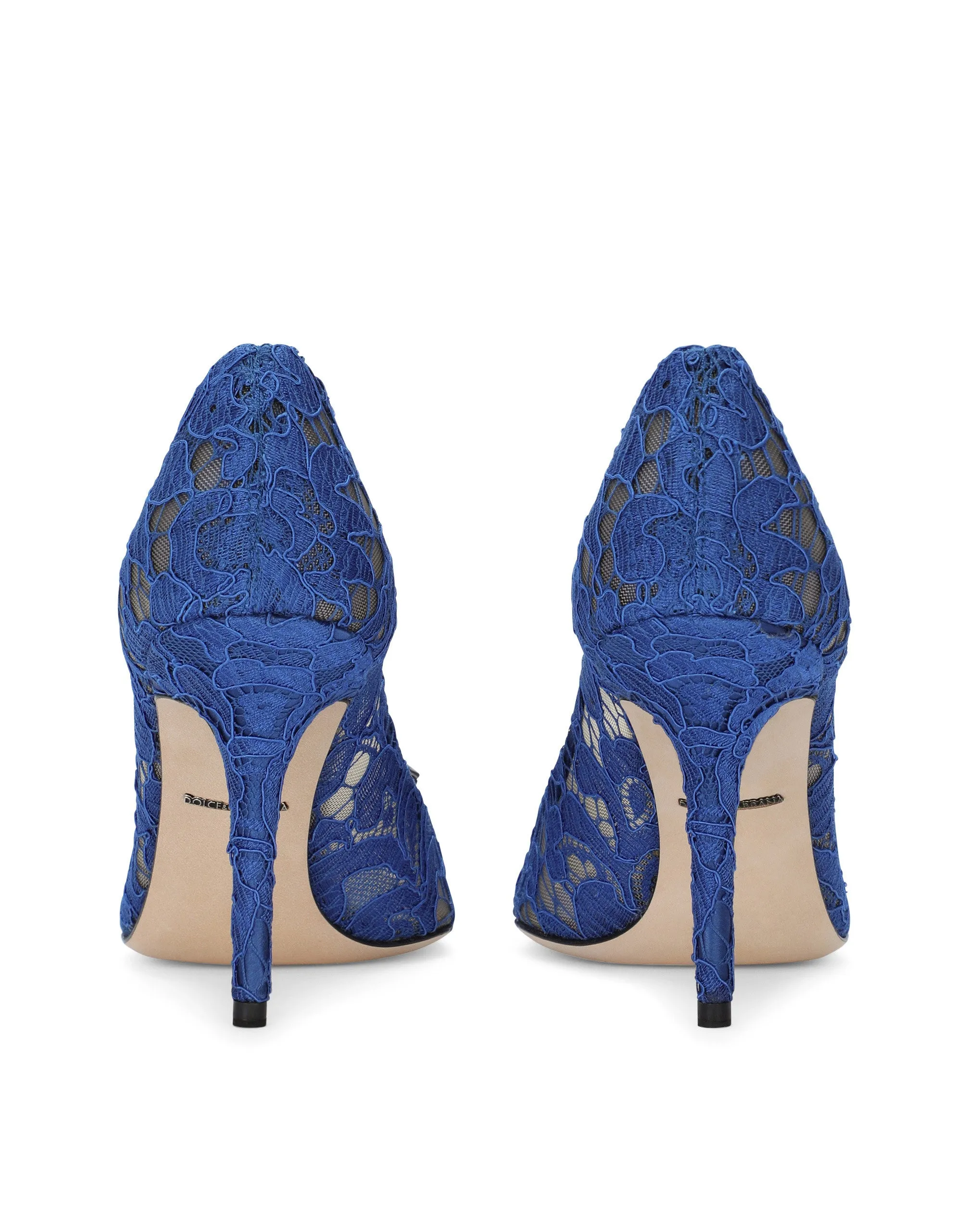 Pump in Taormina lace with crystals
