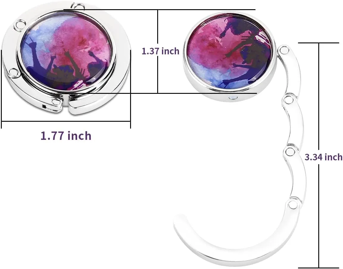 Purse Hook Set - Foldable Purse Hanger for Table, Singer Style