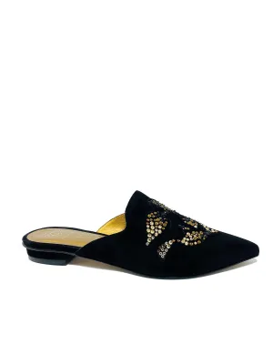 "Karima" Suede Mules