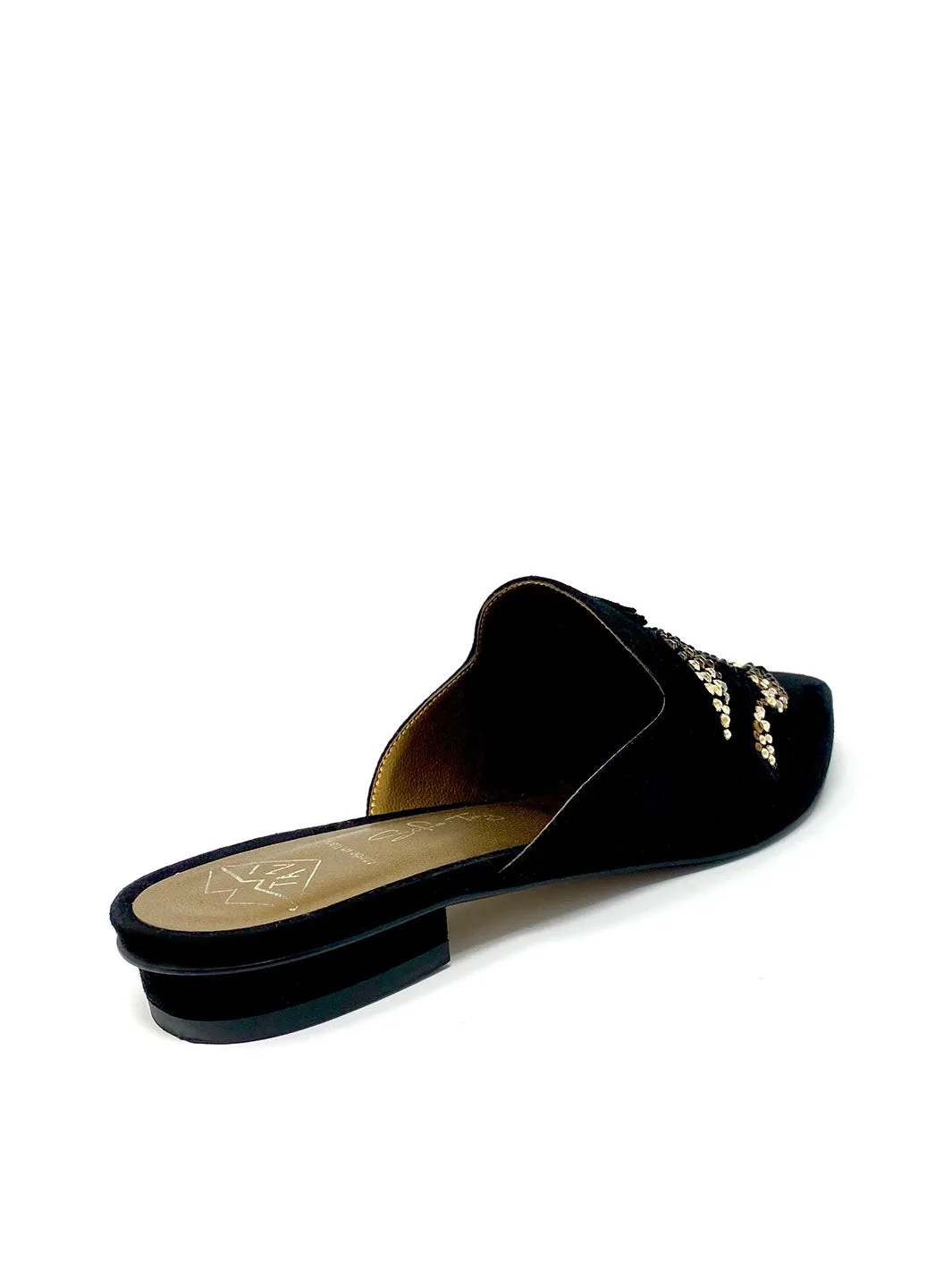 "Karima" Suede Mules
